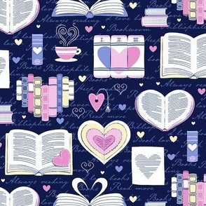 Small /  Book Lover Valentine Hearts