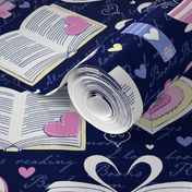 Medium /  Book Lover Valentine Hearts