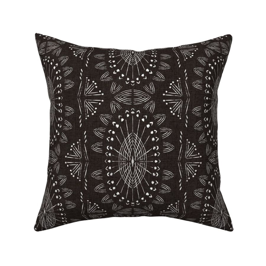 Willa Boho Western MCM Midnight black and white starburst LARGE SCALE