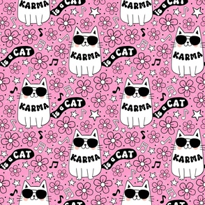 Large Scale Karma is a Cat in Pink  