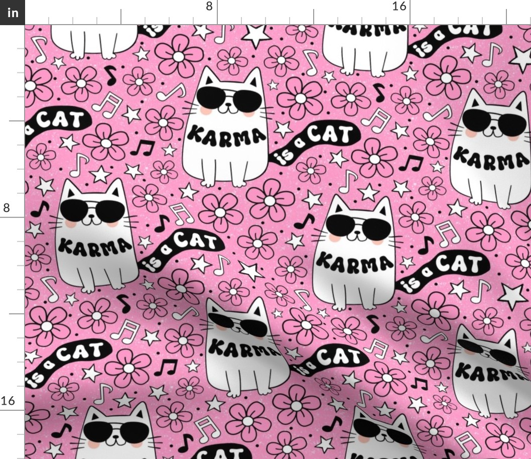 Large Scale Karma is a Cat in Pink  
