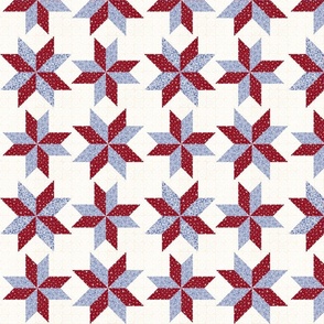 Colonial Stars Faux Quilt
