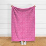 Barbiecore Grunge Textured Hearts in Hot Pink Large Print