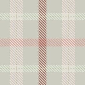 Tartan in Mint Green,  Light Peach Pink and Terracotta Brown (BR010_01)