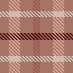 Tartan in Terracotta Brown, Apricot Pink and Mint Green (BR010_08)