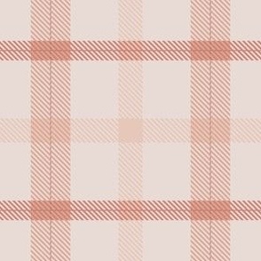 Tartan in Light Peach, Terracotta Pink and Dusty Rose (BR010_05)