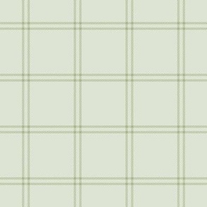 Simple Tartan in Sage Green on Light Mint Green (BR011_08)