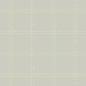 Simple Tartan in  Mint Green on Light Sage Gray (BR011_09)