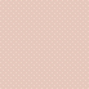 Small Polka Dots in Light Dusty Rose on Peach Pink (BR012_02)