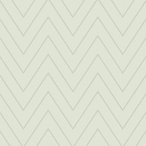 Simple Chevron in Light Gray on Muted Mint Green (BR014_06)