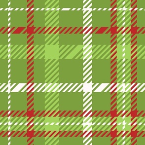 Tartan Plaid-Red green