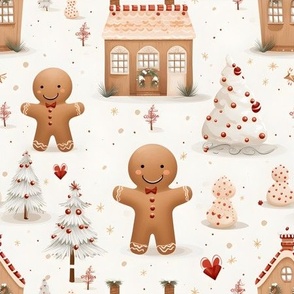 Gingerbread Men & Houses - medium