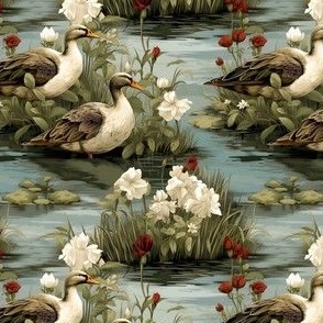 Ducks on a Pond - small