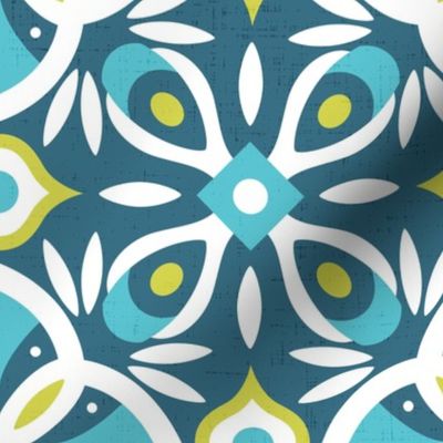 Moroccan Tile 3-Blue Green 