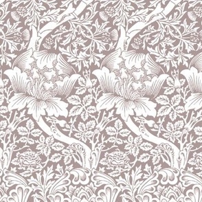 1881 "Rose and Thistle" by William Morris in Regency Orchid - Coordinate