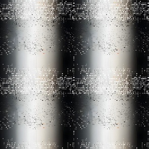 Black, White, Gray Abstract Dots & Dashes - medium