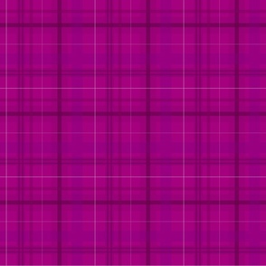 medium - Plaid check tartan bright pink purple with white pin stripe
