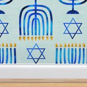 hanukkah - menorah stars