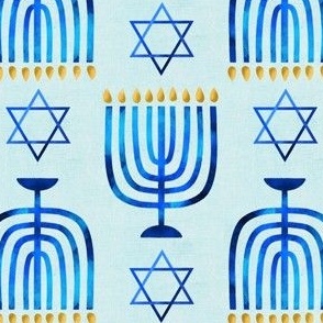 hanukkah - menorah stars