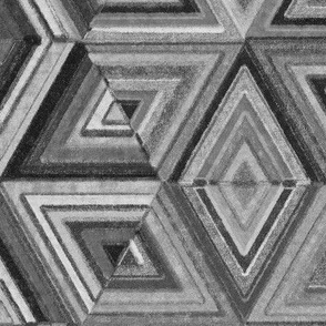 Hex Quilt - graphite