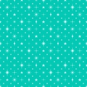 S - Aqua Stars Estrella Blender – Bright Aquamarine Blue Twinkle Sky