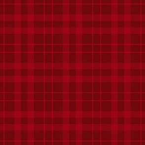 large - Plaid check tartan crossing rows of pin stripes in berry red