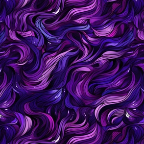Purple Abstract Doodles