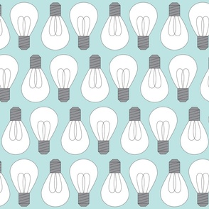 Light Bulbs Idea Factory White- Large Print