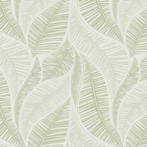 Serene Palm Leaves  with Texture, small scale