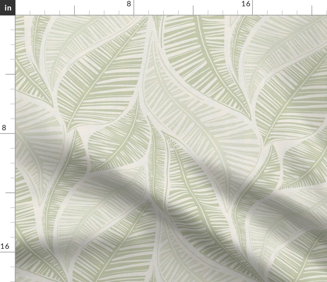 Serene Palm Leaves  with Texture, small scale