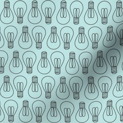 Light Bulbs Idea Factory Light Blue- Small Print