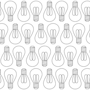 Light Bulbs Idea Factory Outlines- Large Print