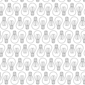 Light Bulbs Idea Factory Outlines- Medium Print