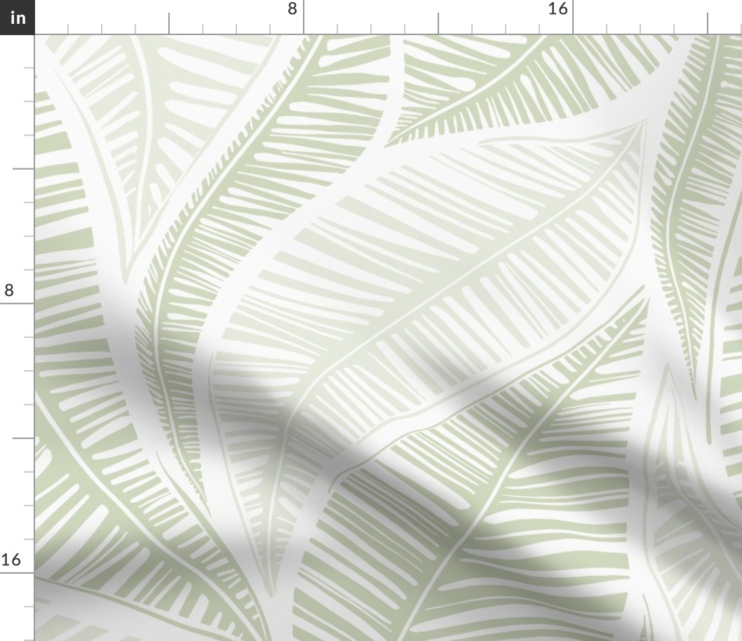 Serene Palm Leaves,  large scale
