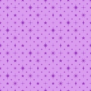 S - Pastel Lilac Stars Blender – Light Purple Twinkle Sky