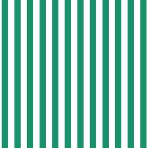 1/4 inch Candy Stripe in bright green and white  0.25 inch - 62