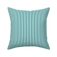 1/4 inch Candy Stripe in bold blue green and white  0.25 inch - 65