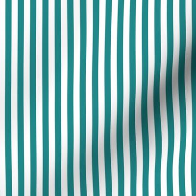 1/4 inch Candy Stripe in bold blue green and white  0.25 inch - 65