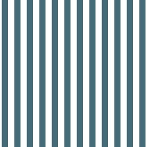 1/4 inch Candy Stripe in colonial blue and white  0.25 inch - 84