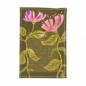 Two Flowers 2024 Tea Towel Calendar