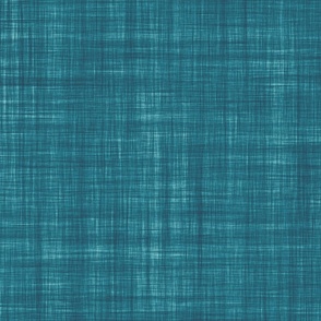 Distressed Linen Texture in Teal Blue Lagoon