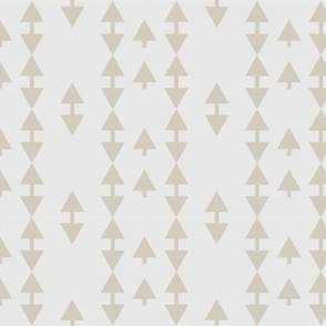 Arrows in Vertical Rows - Southwestern Shapes - Neutral Tones - Small