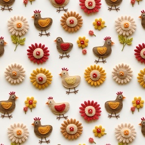 Turkey Faux Embroidery, Thanksgiving Turkey