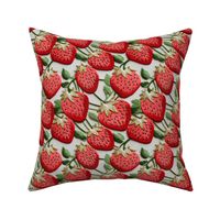 3d Strawberry Summer Embroidery Pattern