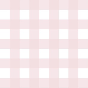 Large Dusty Pink Pastel Gingham Check Plaid