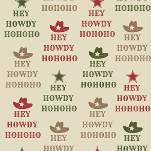 Hey Howdy Hohoho Large Western Christmas