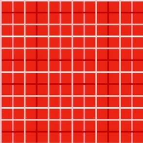 Red, pink, white grid valentines day 4x4
