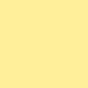 Plain Pastel Banana Yellow Solid - #FFEE97