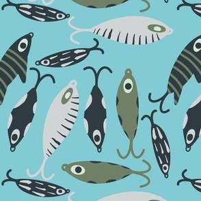 Fishing Dad Fabric, Wallpaper and Home Decor