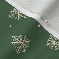 Spiderweb - beige and green